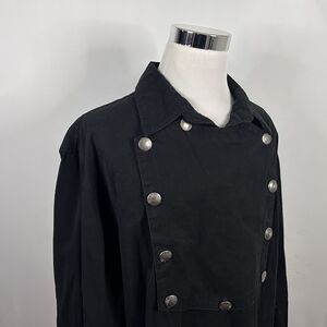 Scully 2XL Rangewear Cavalry Bib Old West Shirt Black 100% Cotton